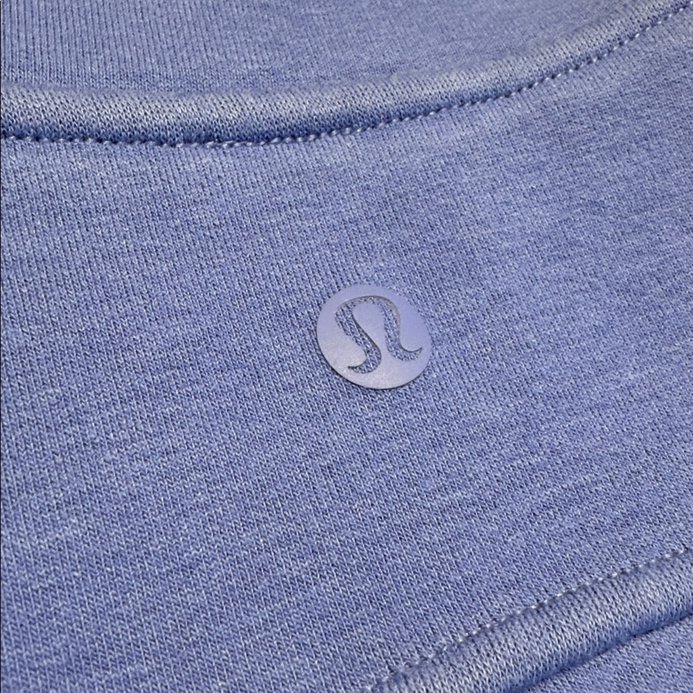 Lululemon Women's Thick Fleece Half Zip Wild Indigo Blue Sweatshirt Size xs/s - Picture 10 of 10